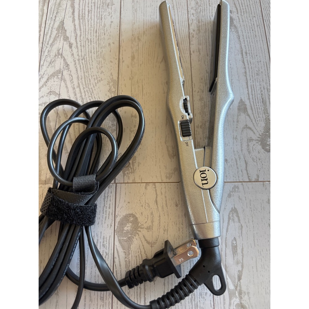 Ion Titanium Platinum 1" Hair Styling Flat Iron Straightener Mini Travel & case - Picture 2 of 5